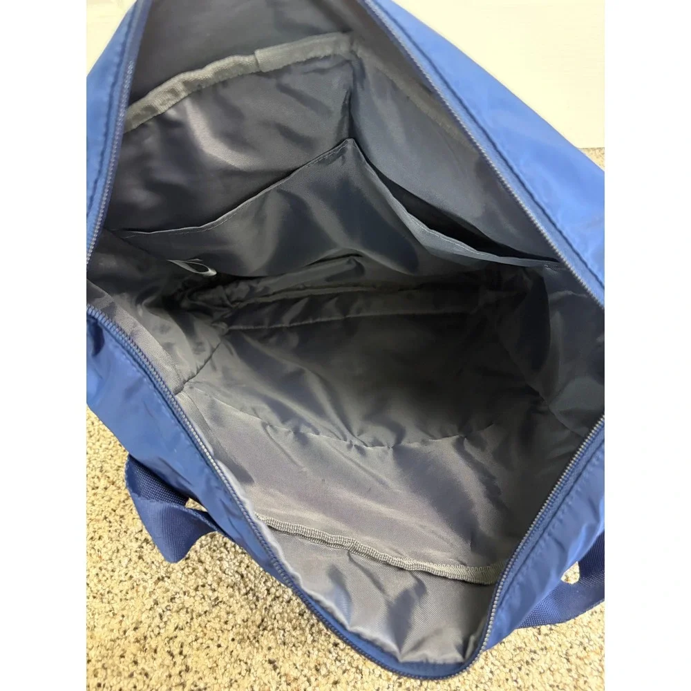 Adidas Saturday 2 Tote Bag Backpack Training Blue Rose Gold Zip Sporty 24L EUC - Picture 6 of 7